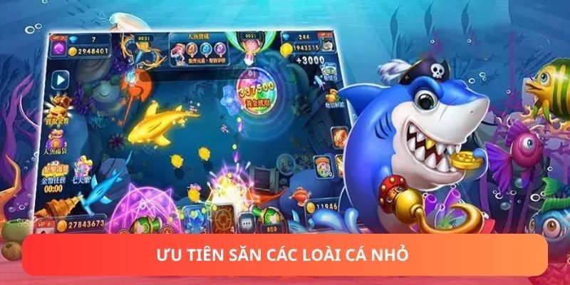 Ưu tiên săn các loài cá nhỏ